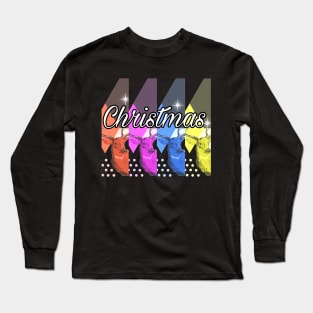 Deer Colorful Shapes Long Sleeve T-Shirt